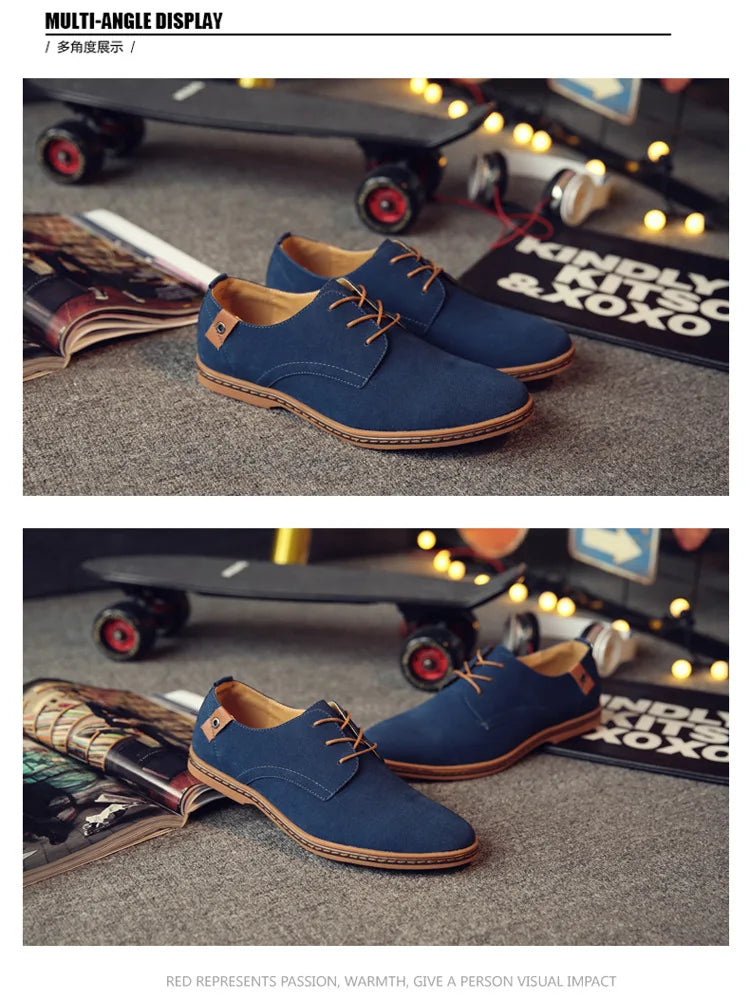 Zapatos de Cuero Nuevos 2026 para Hombre, Zapatos Oxford de Lujo para Hombre, Zapatos Casuales de Negocios de Cuero de Gamuza de Alta Calidad, Zapatos de Hombre