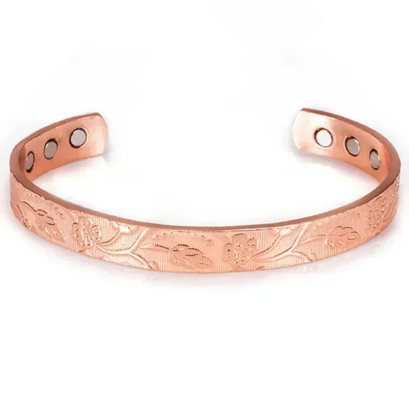 Pulsera magnética de cobre puro para hombres, imanes ajustables para artritis, brazalete para mujeres, terapia, brazaletes de energía para la salud, triangulación de envíos/al por mayor