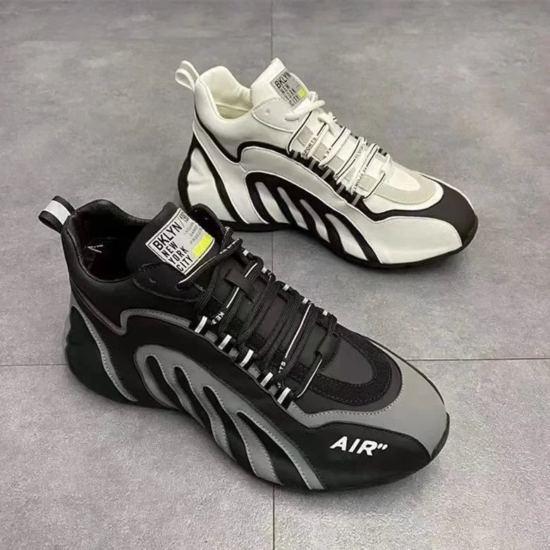 Zapatillas de deporte para Hombre, Zapatillas informales ligeras y transpirables a la moda, zapatillas de deporte para Hombre, zapatillas con plataforma con cordones, calzado para Hombre