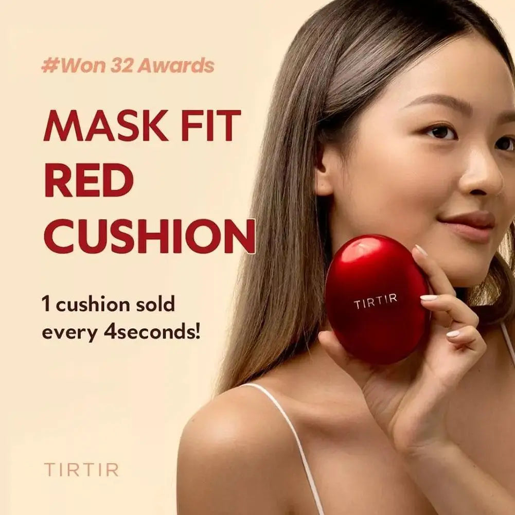 TIRTIR Cushion Foundation SPF50 PA+++ 72h Long Lasting Waterproof High Coverage Foundation Original Korean Makeup