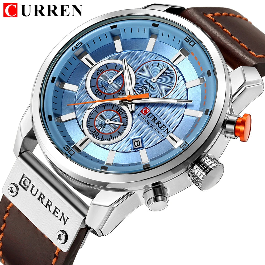 Reloj de Pulsera CURREN 8291 para Hombre, Cronógrafo de Cuarzo, Estilo Casual, Deportivo, Militar, de Moda, para Caballero