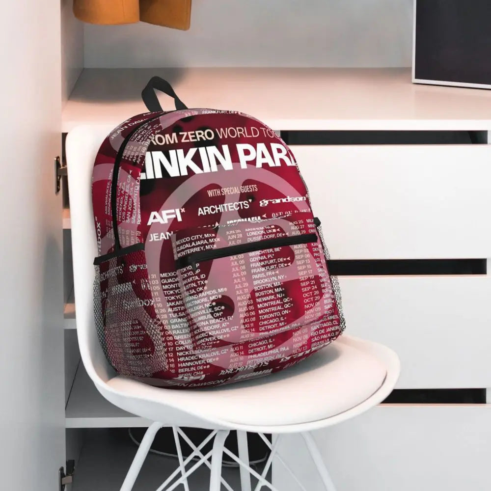 L-Linkin-S P-Park-S Band Mochila para estudiantes Mochila escolar Mochila de viaje para senderismo para niños y niñas Mochila de moda Bolsos de hombro