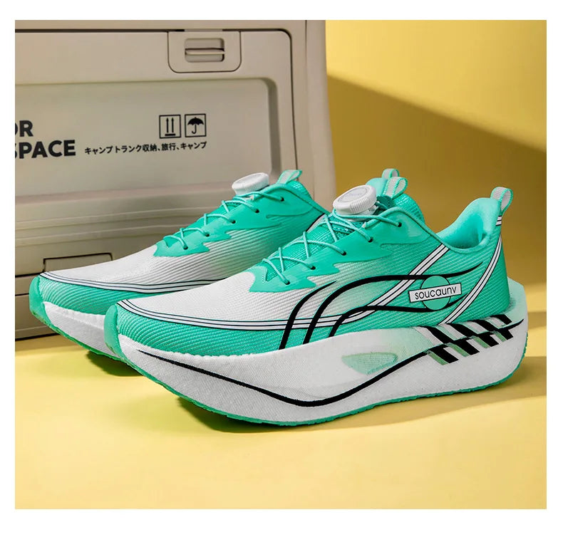 Zapatillas para Correr Profesionales con Placa de Carbono para Fitness, Maratón, Deportivas Ligeras para Hombre, Cómodas y Antideslizantes para Mujer