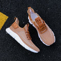 Zapatillas de tenis informales de malla para hombre, zapatos vulcanizados transpirables, suela suave, ligeros, al aire libre para senderismo, cómodos para correr, Verano