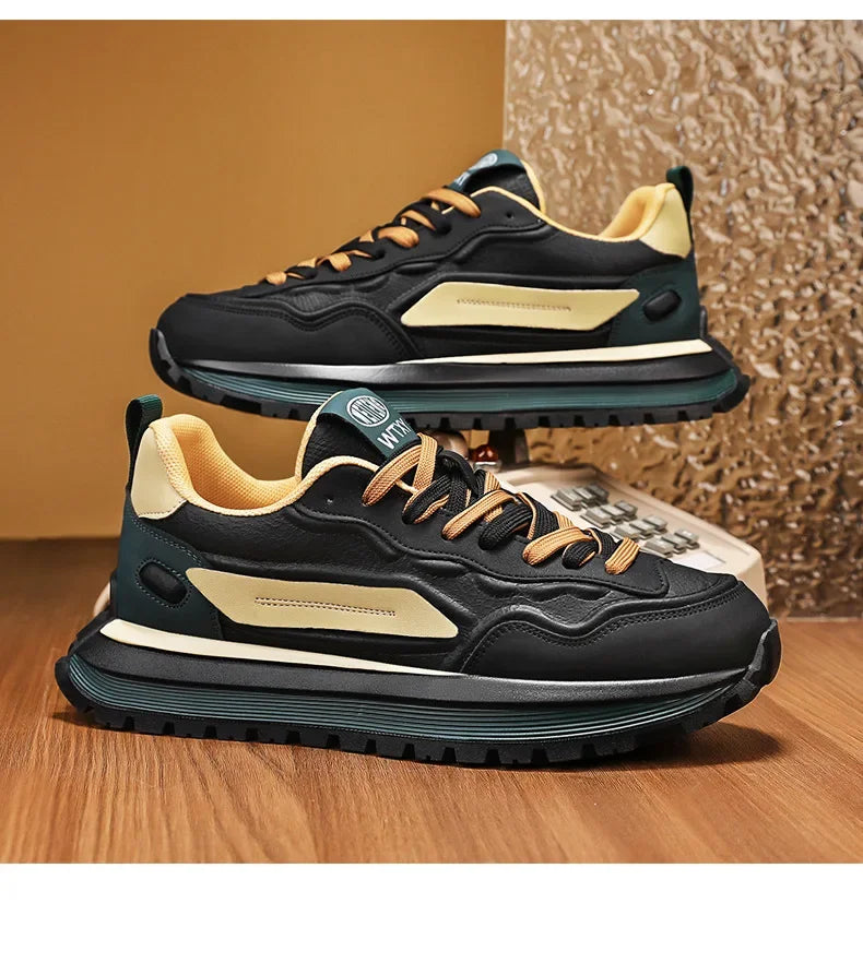 Zapatillas Deportivas Transpirables para Hombre, Primavera 2026, con Suela Suave Antideslizante, Blancas, Modernas, Estilo Casual