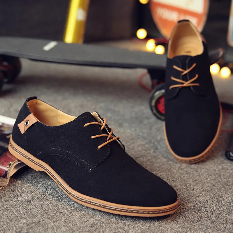 Zapatos de Cuero Nuevos 2026 para Hombre, Zapatos Oxford de Lujo para Hombre, Zapatos Casuales de Negocios de Cuero de Gamuza de Alta Calidad, Zapatos de Hombre