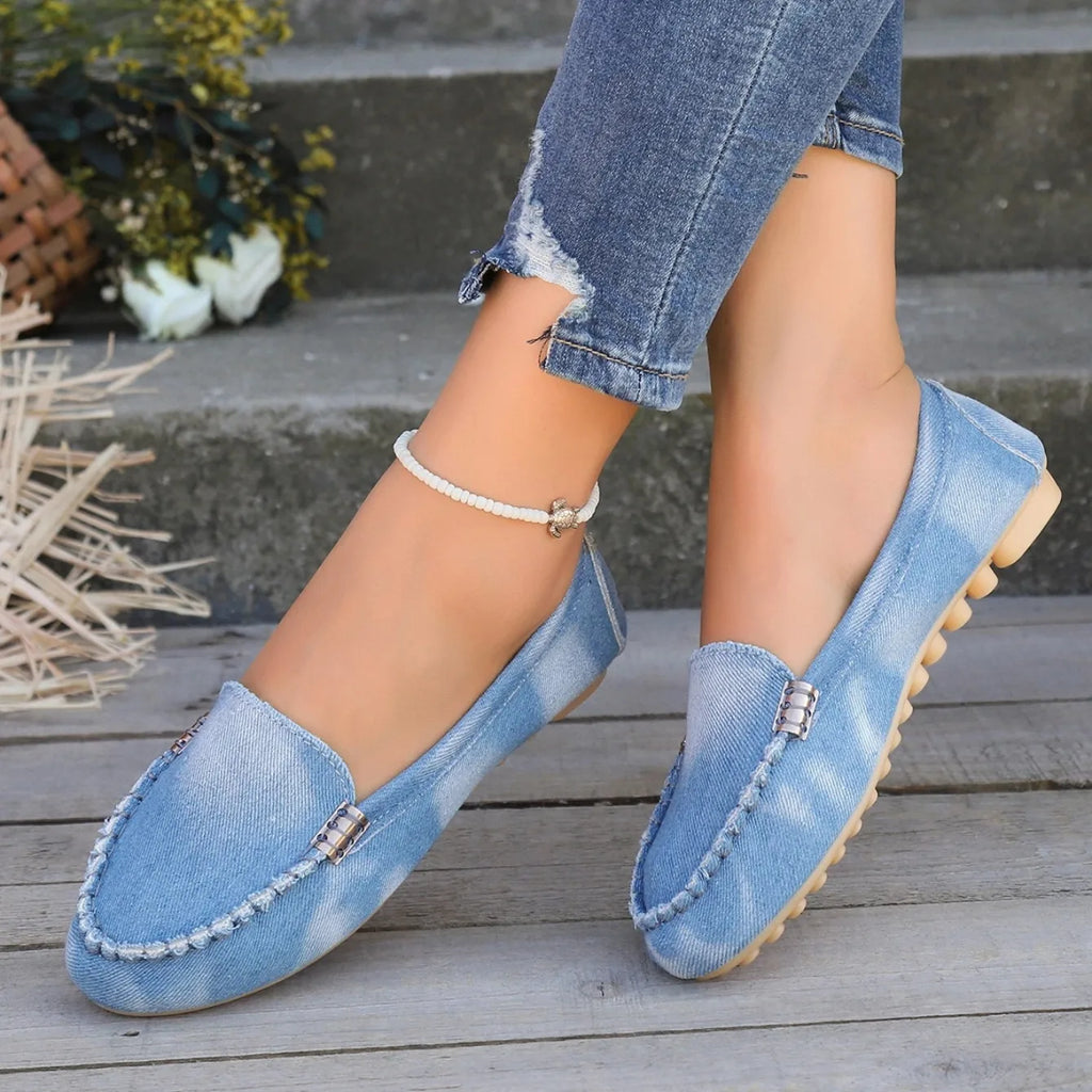 Mocasines De primavera y otoño, zapatillas resistentes al desgaste, Zapatos informales para Mujer, mocasines planos suaves antideslizantes a la moda, Zapatos De Mujer