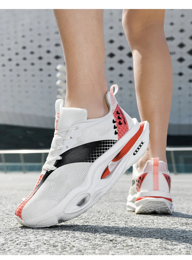 Zapatillas de Running de Alto Rendimiento para Hombre, con Placa de Carbono, Ligeras, Transpirables, con Amortiguación, para Todo Tipo de Terreno, Entrenamiento de Larga Distancia