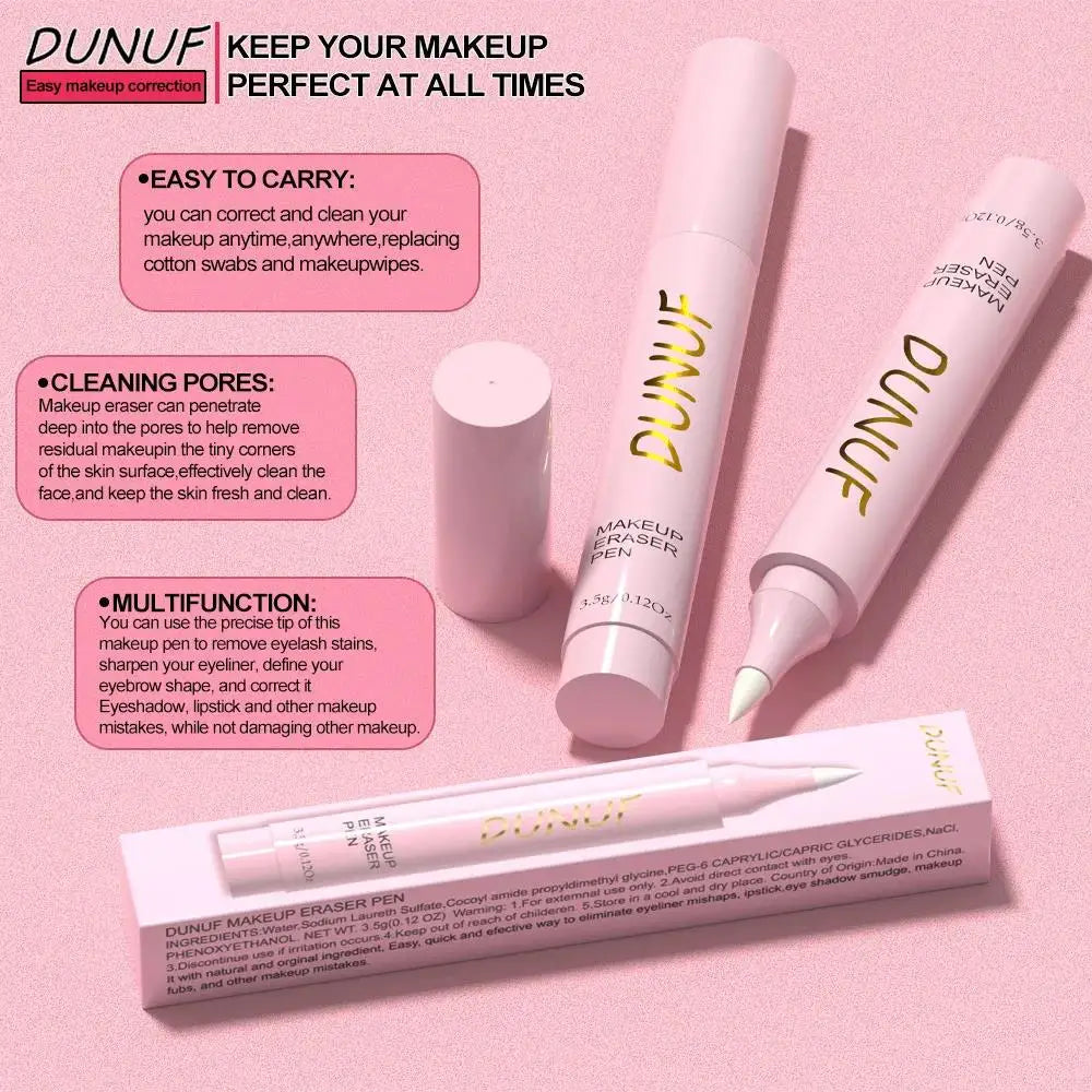 Lápiz de borrador de maquillaje, lápiz eliminador suave para labios, ojos, cara, herramienta de limpieza de poros, cuidado de la piel, debe tener fórmula sin tirar
