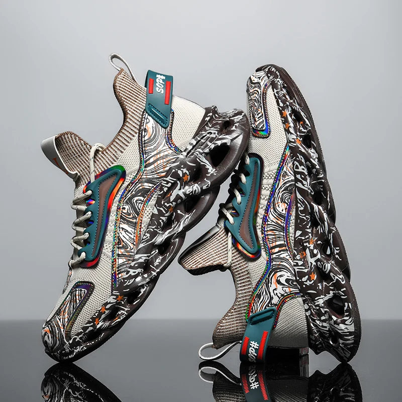 Zapatos de hombre, zapatillas de deporte informales para hombre, tenis, zapatos de lujo, zapatos de entrenamiento para carreras, zapatos transpirables, mocasines de moda, zapatos para correr para hombre