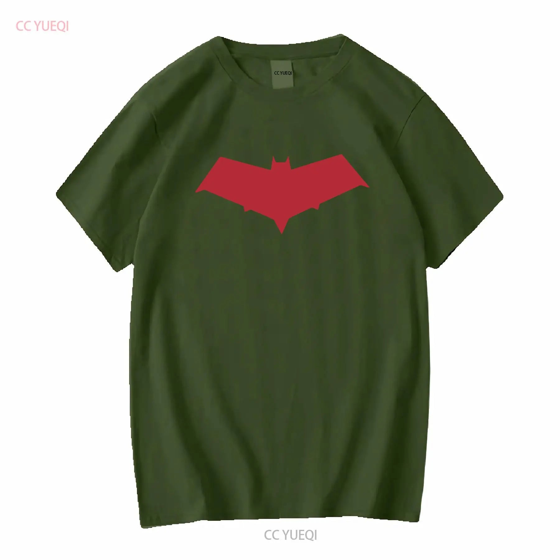 Camiseta con símbolo de capucha roja Jason Todd, camiseta negra de manga larga o corta, vintage, lavada, Unisex, moda para hombre, informal ligeramente transpirable