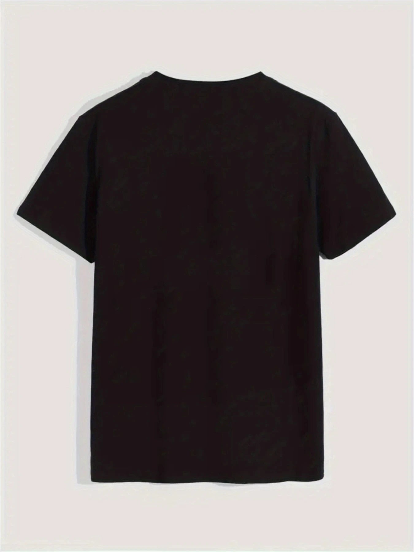 Camiseta de manga corta con cuello redondo para hombre, 100% algodón, informal, holgada, con estampado de letras, cómoda, deportiva, para verano