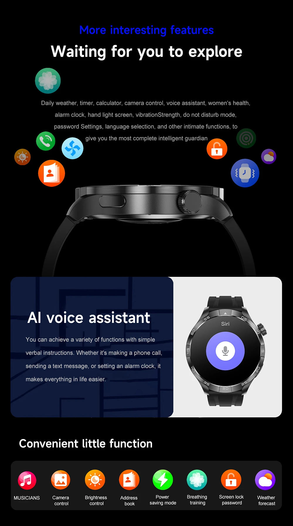 Smartwatch Deportivo con GPS y Brújula – AMOLED 1.85", NFC, IP68, Bluetooth 5.3, 14 Días de Batería