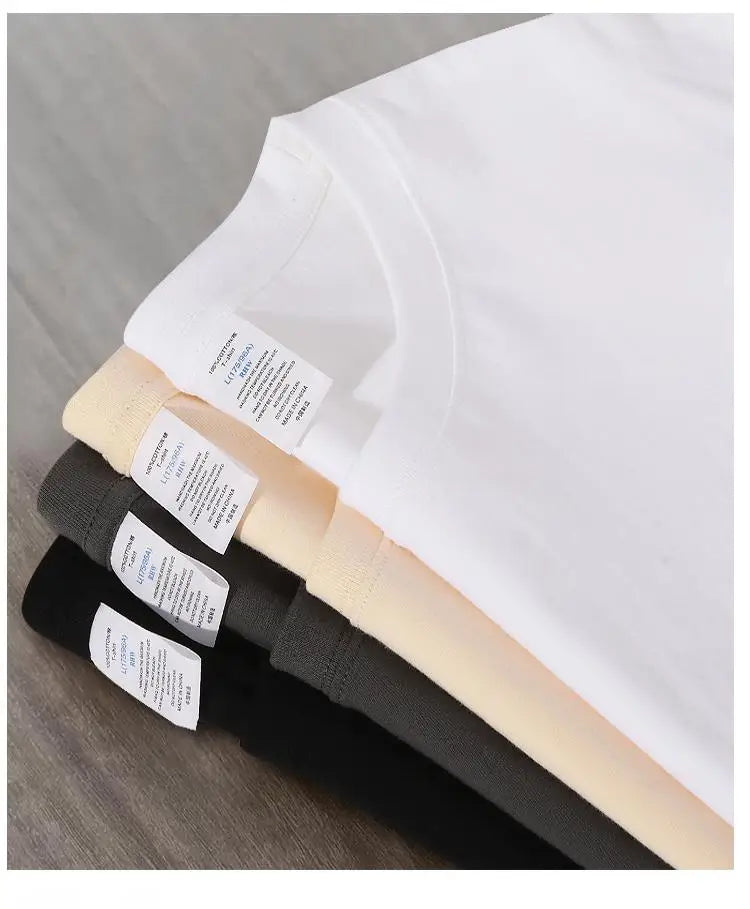 Camiseta de manga larga para hombre y mujer, camisa 100% de algodón de gran tamaño, Color puro, ropa de calle para invierno y otoño, 230GSM