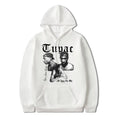 Sudadera con capucha de rapero Tupac 2pac para hombre y mujer, ropa, sudadera, sudaderas con capucha para hombre y mujer, sudaderas con estampado de letras a la moda, sudaderas holgadas e informales