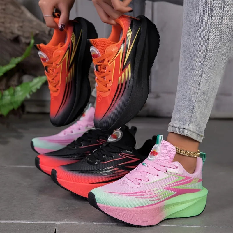 Zapatillas deportivas para correr, informales, para maratón, transpirables, ligeras, cómodas, atléticas, antideslizantes, para caminar al aire libre