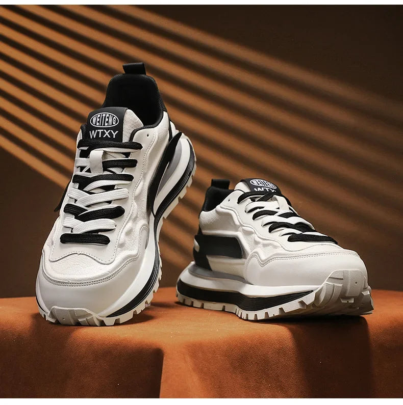 Zapatillas Deportivas Transpirables para Hombre, Primavera 2026, con Suela Suave Antideslizante, Blancas, Modernas, Estilo Casual