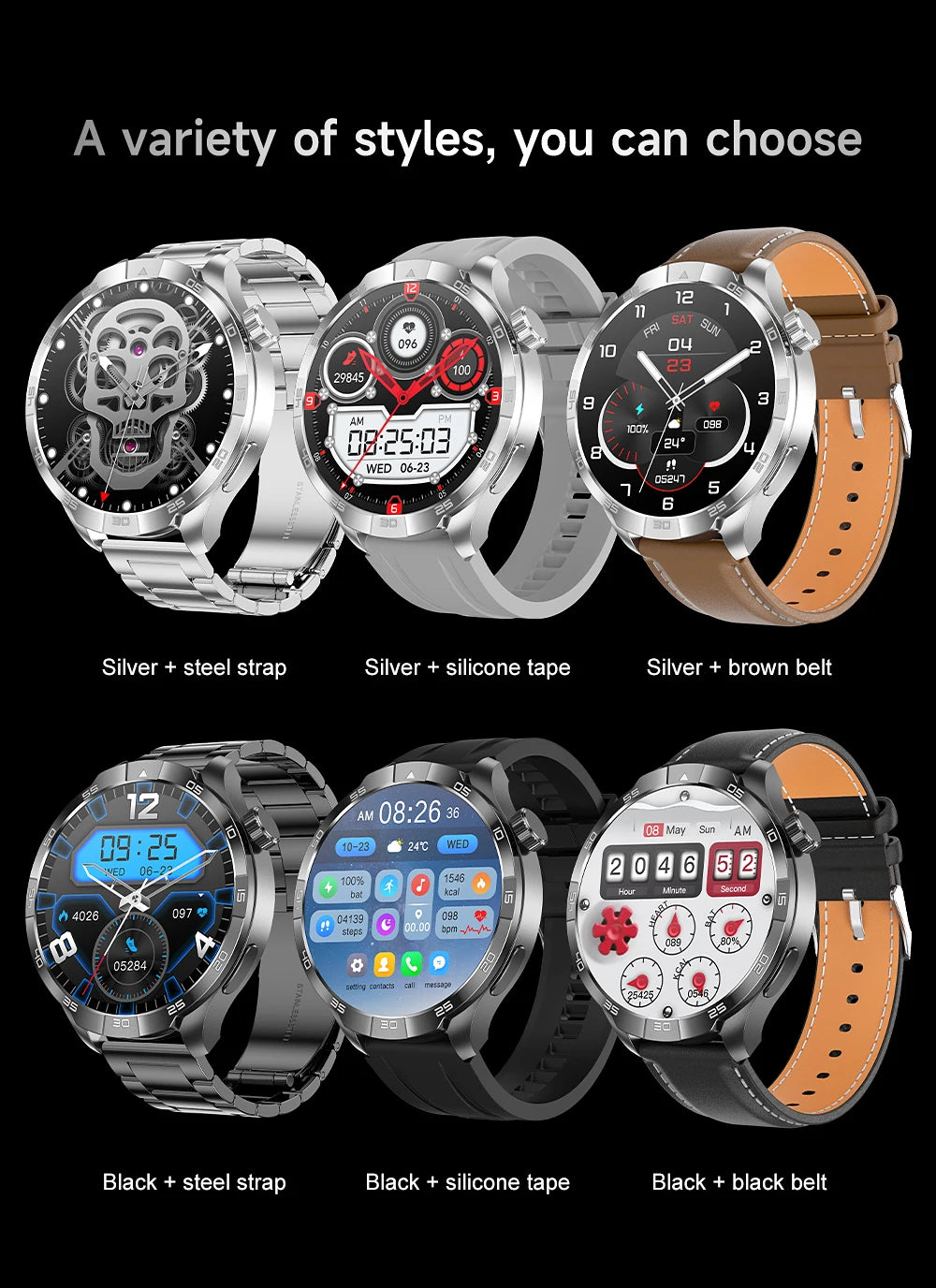 Smartwatch Deportivo con GPS y Brújula – AMOLED 1.85", NFC, IP68, Bluetooth 5.3, 14 Días de Batería