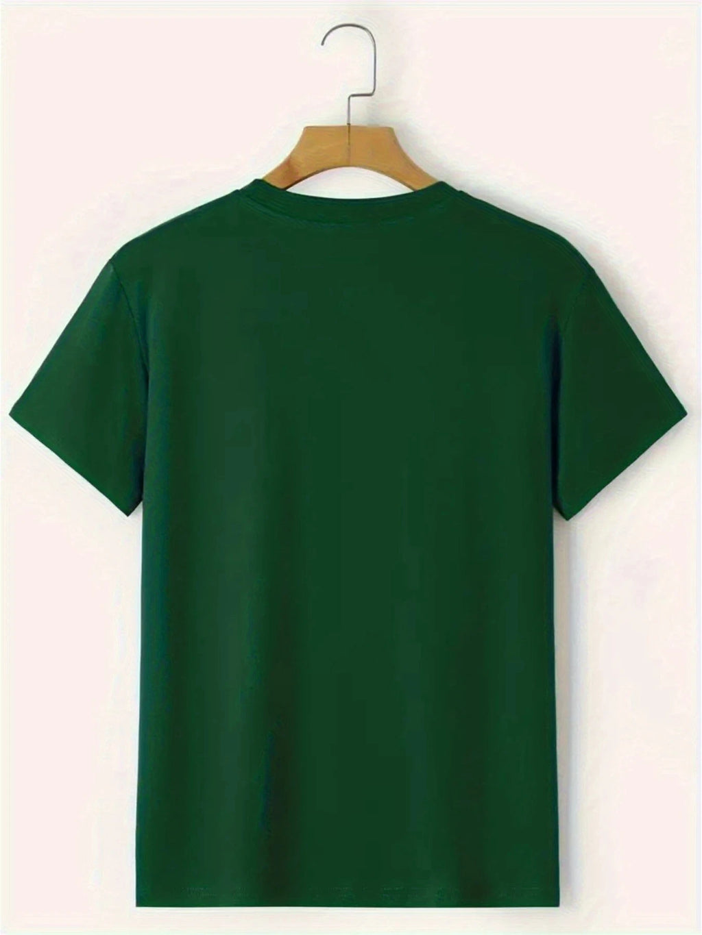 Camiseta de manga corta con cuello redondo para hombre, 100% algodón, informal, holgada, con estampado de letras, cómoda, deportiva, para verano