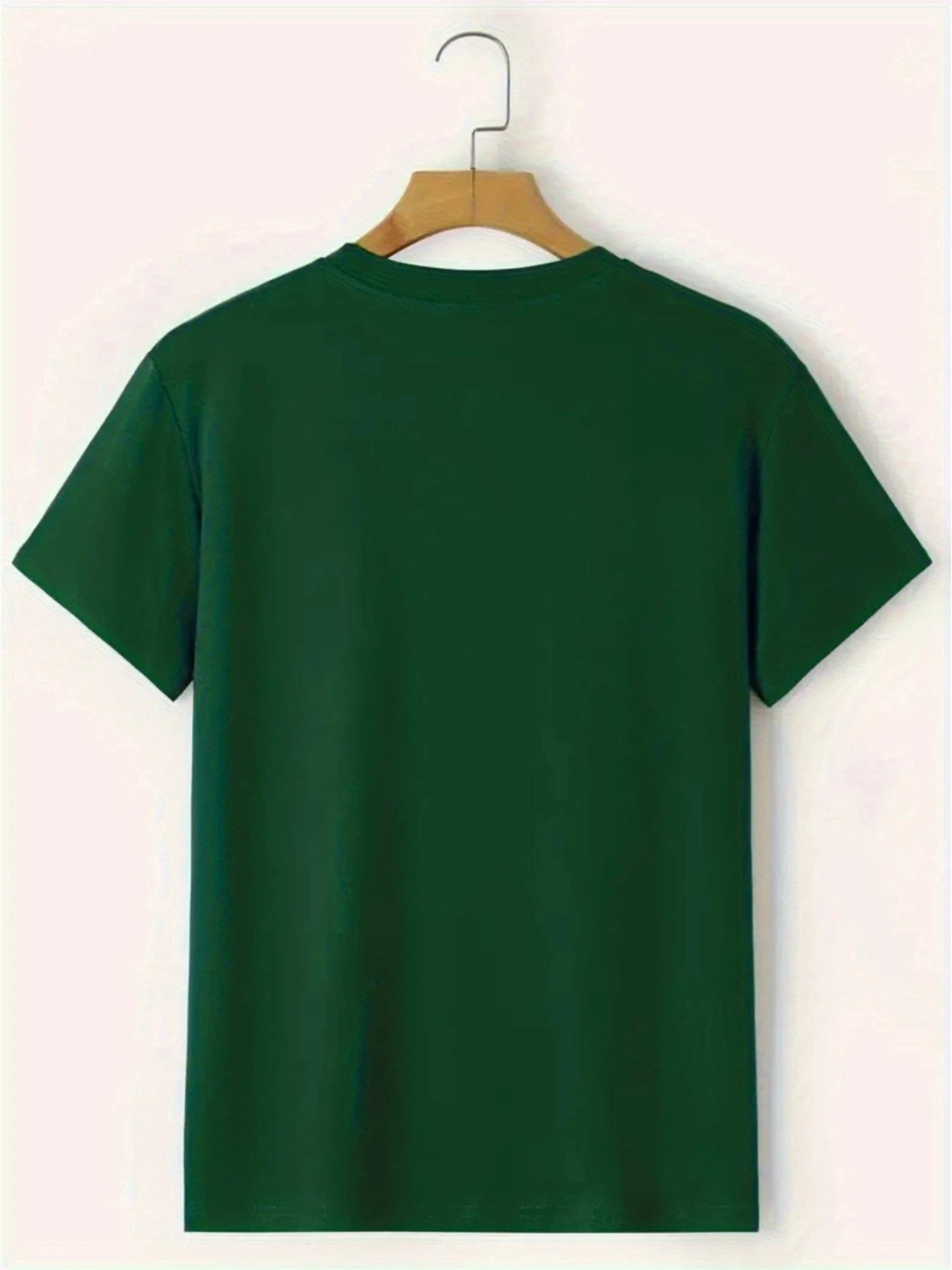 Camiseta de manga corta con cuello redondo para hombre, 100% algodón, informal, holgada, con estampado de letras, cómoda, deportiva, para verano