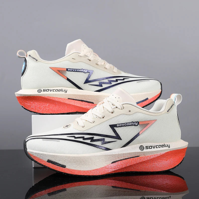 Zapatos Deportivos para Hombre, Transpirables, Versátiles, con Placa de Carbono que Absorbe Impactos, Zapatos Casuales Deportivos para Parejas