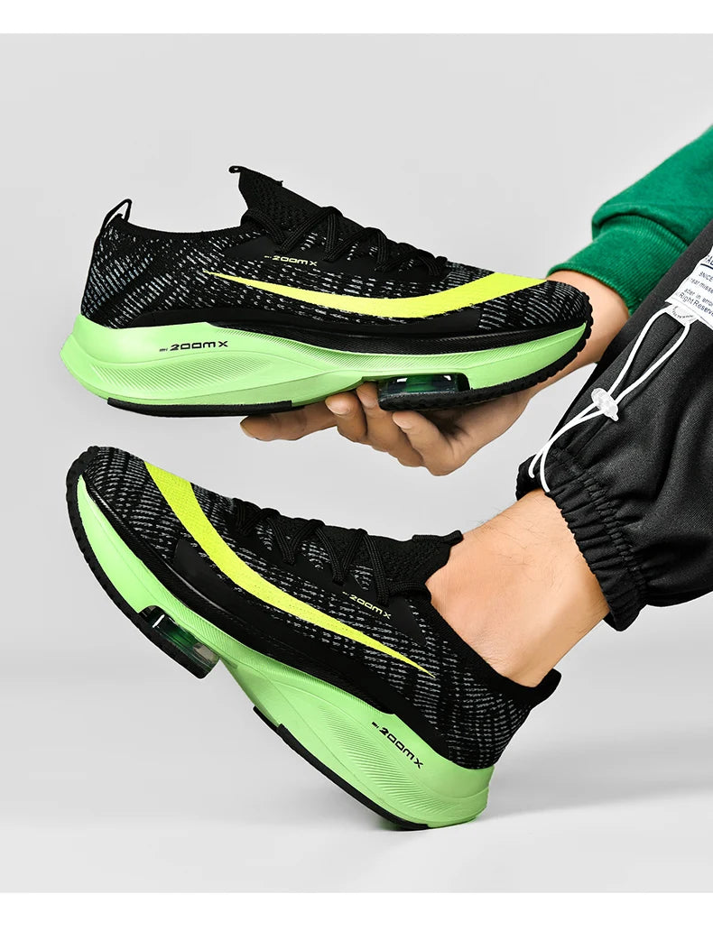 Zapatillas deportivas para correr con cojín de aire para hombre, transpirables, ligeras, cómodas, para entrenamiento atlético, tenis