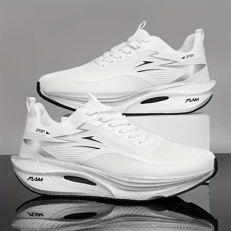 Zapatillas deportivas para hombre, zapatillas informales para maratón, transpirables, ligeras, cómodas, atléticas, antideslizantes, para caminar al aire libre