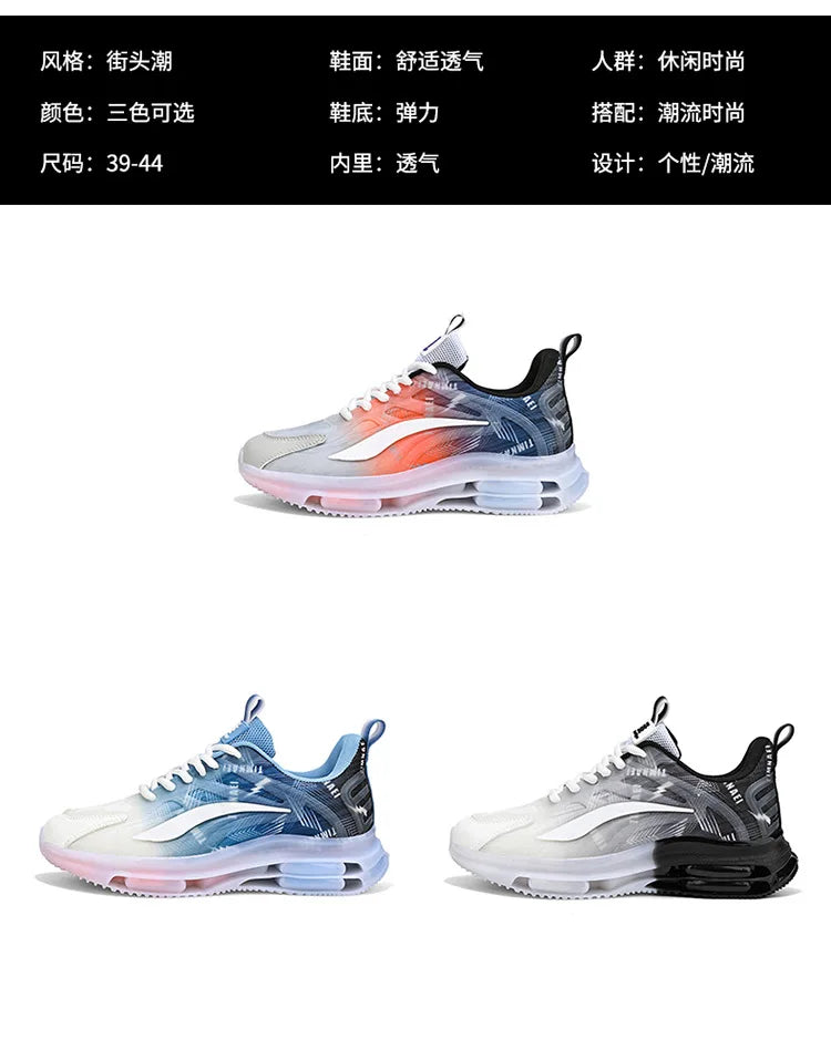 Zapatillas de deporte con cojín de aire para hombre y mujer, calzado deportivo ligero con suela de TPR, para correr, baloncesto y parejas, talla 36-47