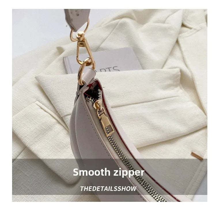 Elegante bolso de axila de cuero de Pu en relieve para mujer, bolso de hombro, bolso de mano de moda, bolso cruzado versátil para ir al trabajo