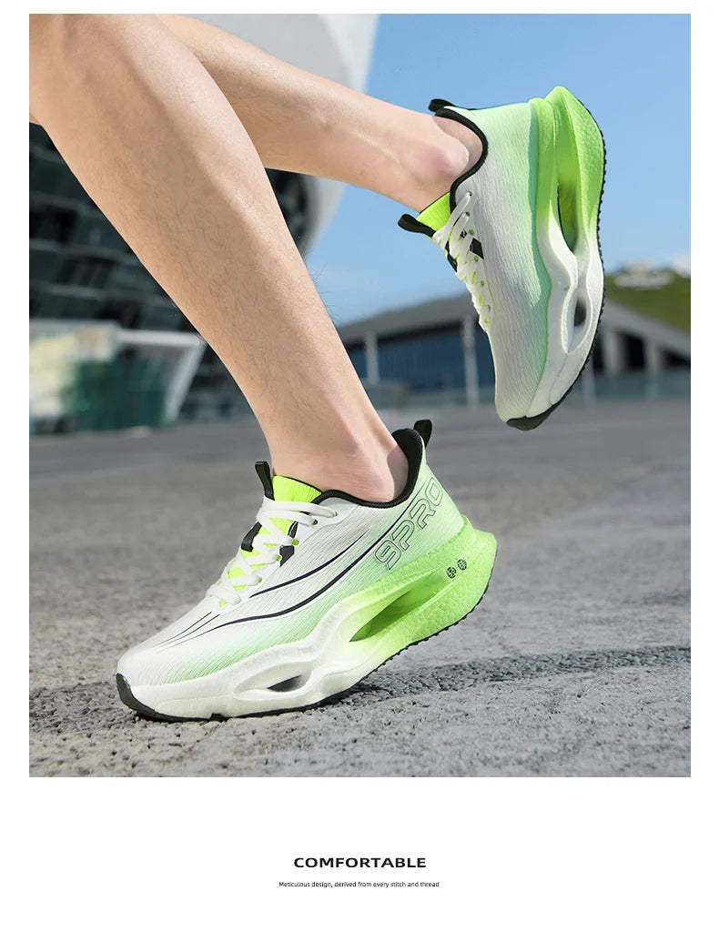 Zapatillas Deportivas para Hombre, Especializadas para Maratón, con Placa de Carbono, Transpirables, Ligeras, Cómodas, Antideslizantes, para Mujer