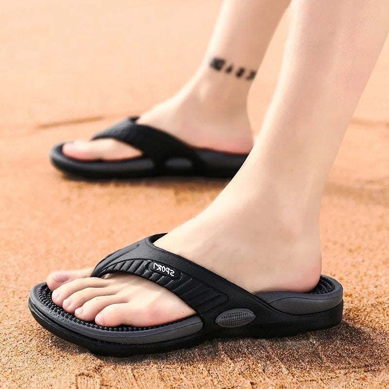 Chanclas casuales de moda para hombre de verano, zapatillas de playa para deportes al aire libre