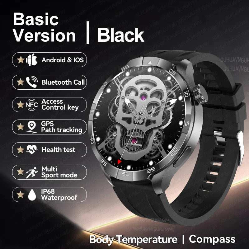Smartwatch Deportivo con GPS y Brújula – AMOLED 1.85", NFC, IP68, Bluetooth 5.3, 14 Días de Batería