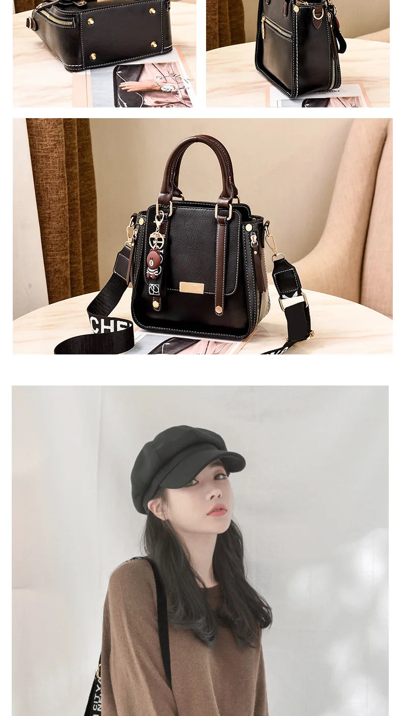 Bolso de mano de diseñador de marca de lujo para mujer, bolso de hombro de nueva tendencia a la moda, bolso cruzado Retro clásico, bolso cuadrado pequeño para ir al trabajo