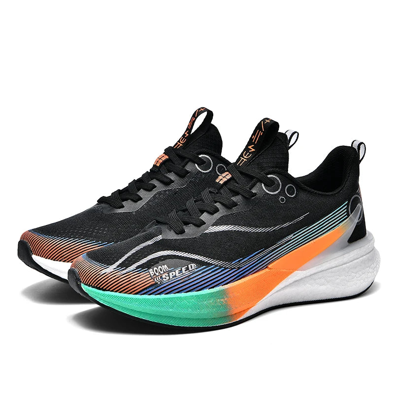 Zapatillas de running con placa de carbono para hombre y mujer, zapatillas profesionales para maratón, transpirables, ligeras, para entrenamiento y carrera en carretera.