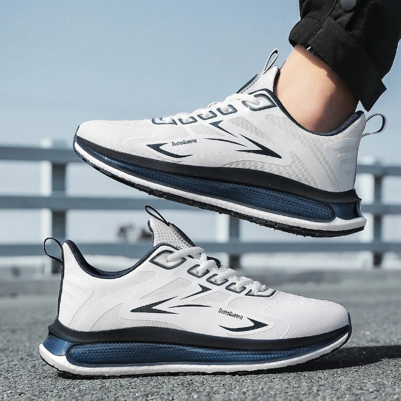Zapatillas de deporte al aire libre para parejas, zapatos transpirables antideslizantes con amortiguación para correr en carretera, zapatos deportivos para correr para hombres, zapatos informales ligeros para hombres