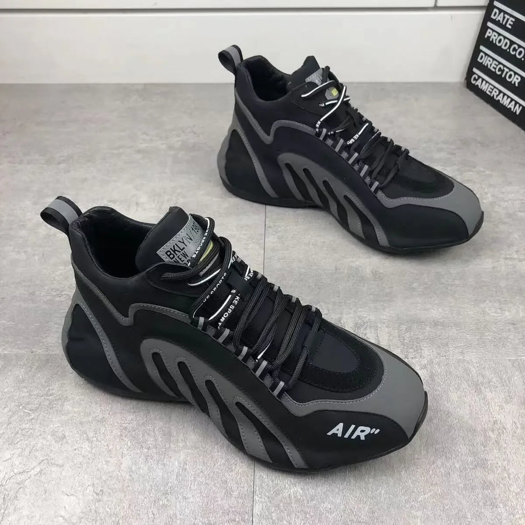 Zapatillas de deporte para Hombre, Zapatillas informales ligeras y transpirables a la moda, zapatillas de deporte para Hombre, zapatillas con plataforma con cordones, calzado para Hombre