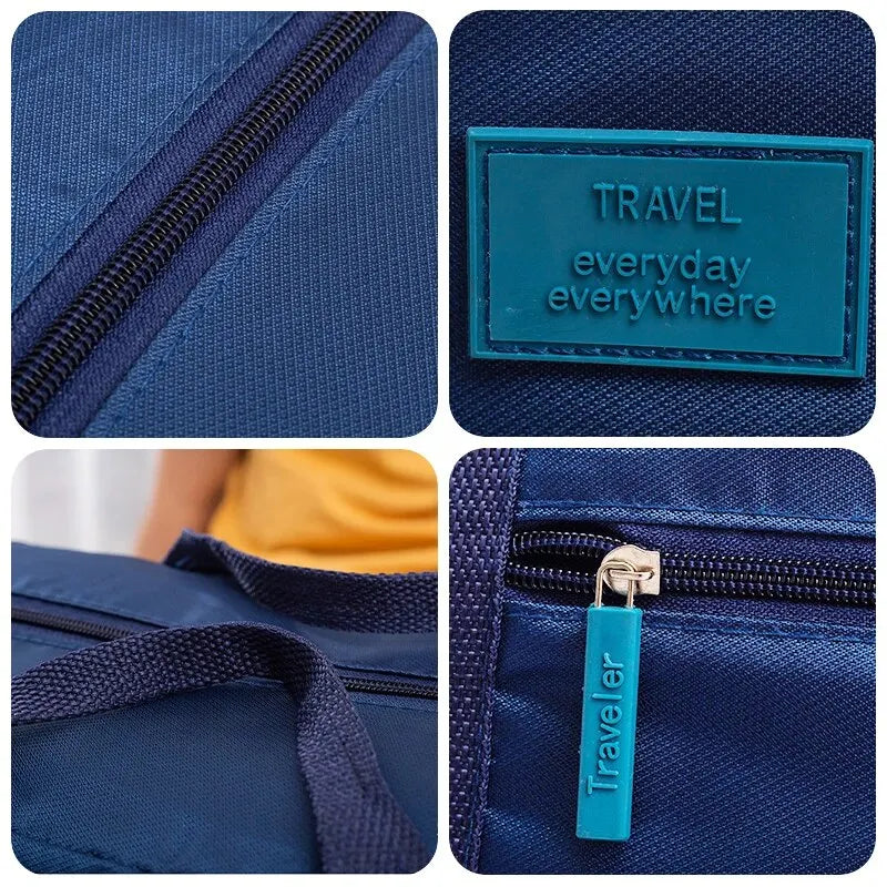 Bolsa de Viaje Ligera y Plegable, Bolsa de Mano Unisex, Equipaje de Mano para Fines de Semana, Estancias Cortas, Viajes, Bolsas Organizadoras de Maletas