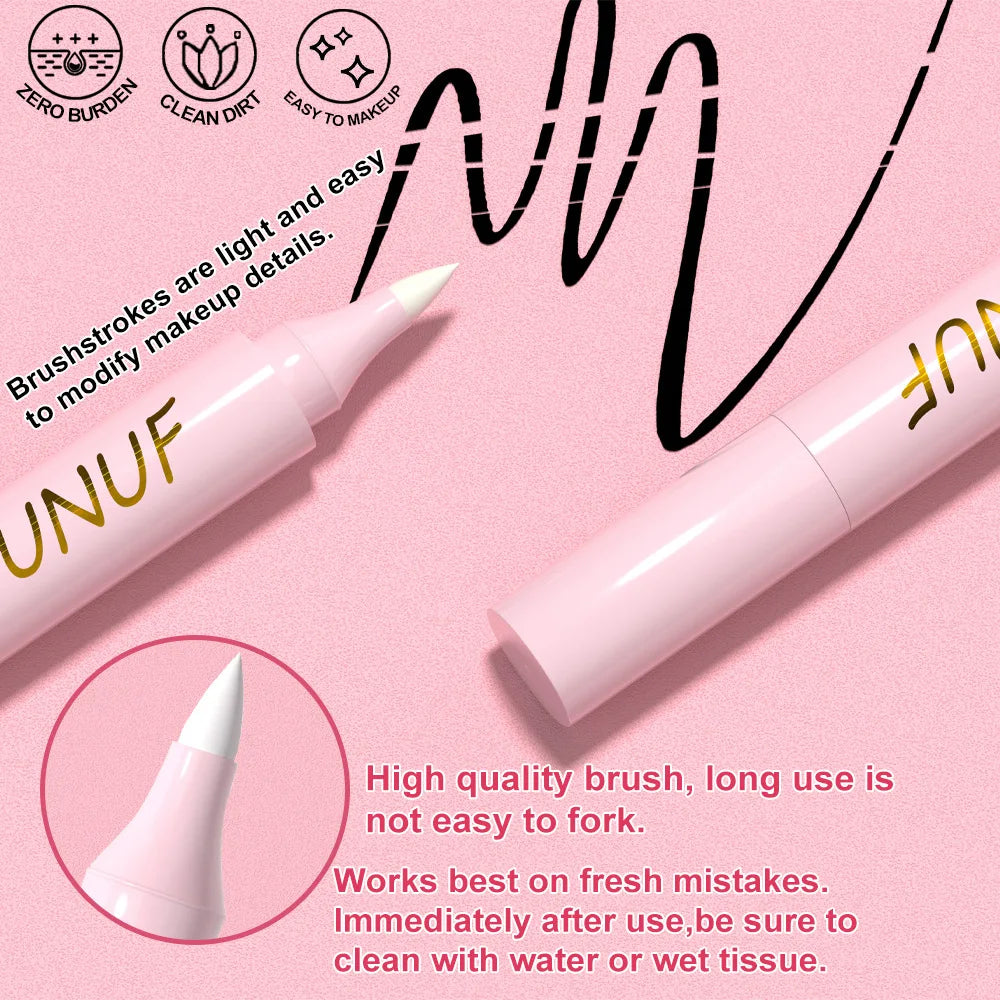 Lápiz de borrador de maquillaje, lápiz eliminador suave para labios, ojos, cara, herramienta de limpieza de poros, cuidado de la piel, debe tener fórmula sin tirar