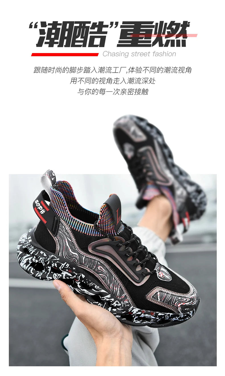 Zapatos de hombre, zapatillas de deporte informales para hombre, tenis, zapatos de lujo, zapatos de entrenamiento para carreras, zapatos transpirables, mocasines de moda, zapatos para correr para hombre