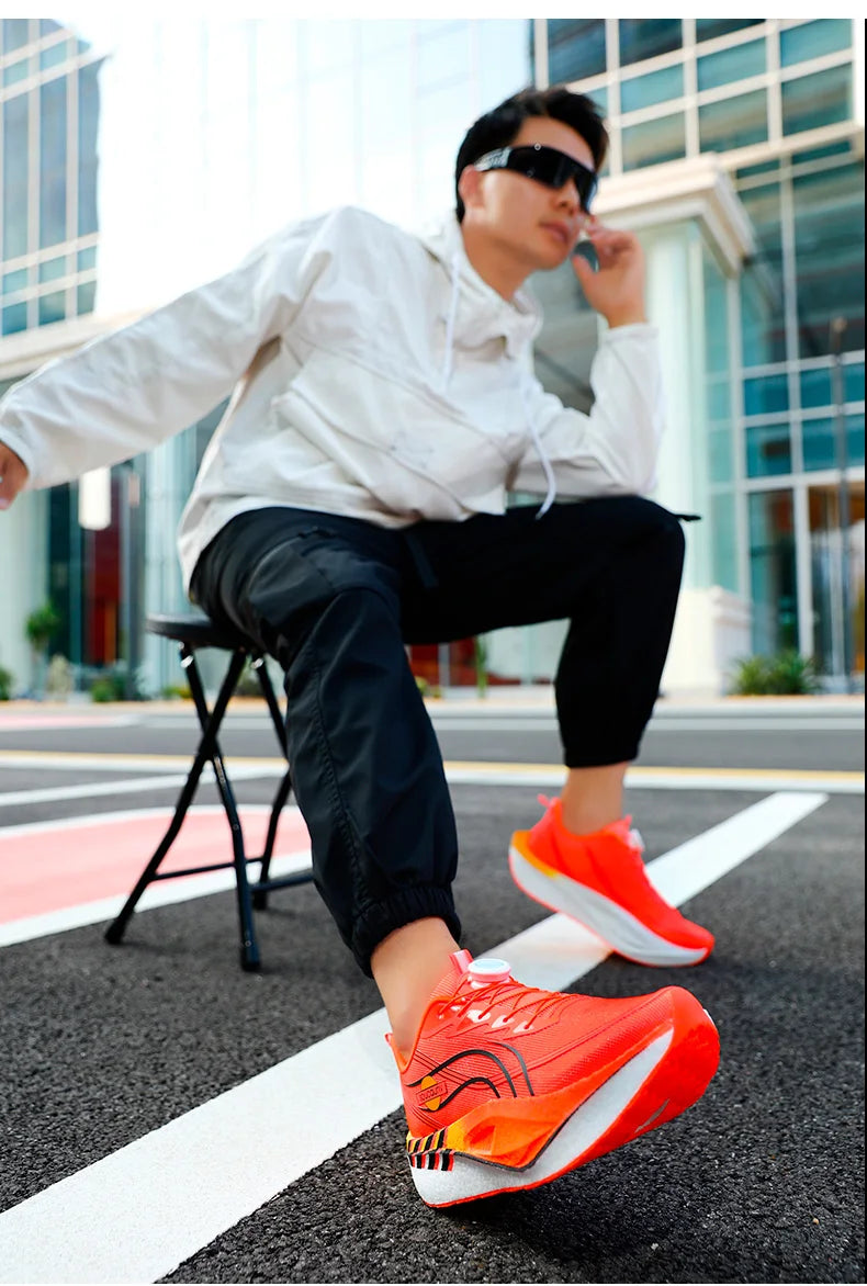 Zapatillas para Correr Profesionales con Placa de Carbono para Fitness, Maratón, Deportivas Ligeras para Hombre, Cómodas y Antideslizantes para Mujer