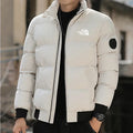 Men's Winter Jacket 2026, High Collar, Fashionable, Windproof, Warm, Cotton Padded, Casual Outdoor, Zipper Closure, Short Parka