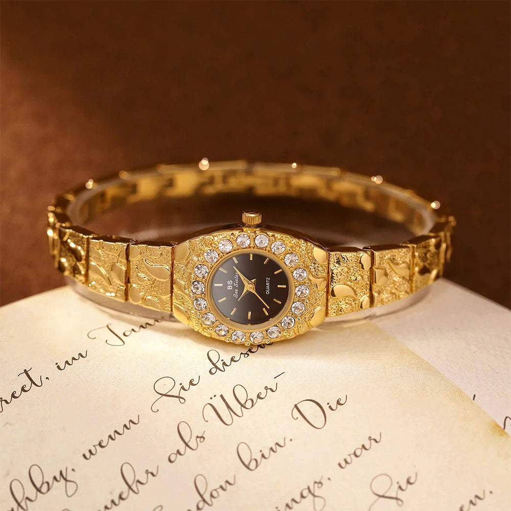 Relojes Bee Sister para mujer, novia, relojes de cuarzo para mujer, nicho de lujo, resistente al agua, reloj de pulsera elegante para mujer