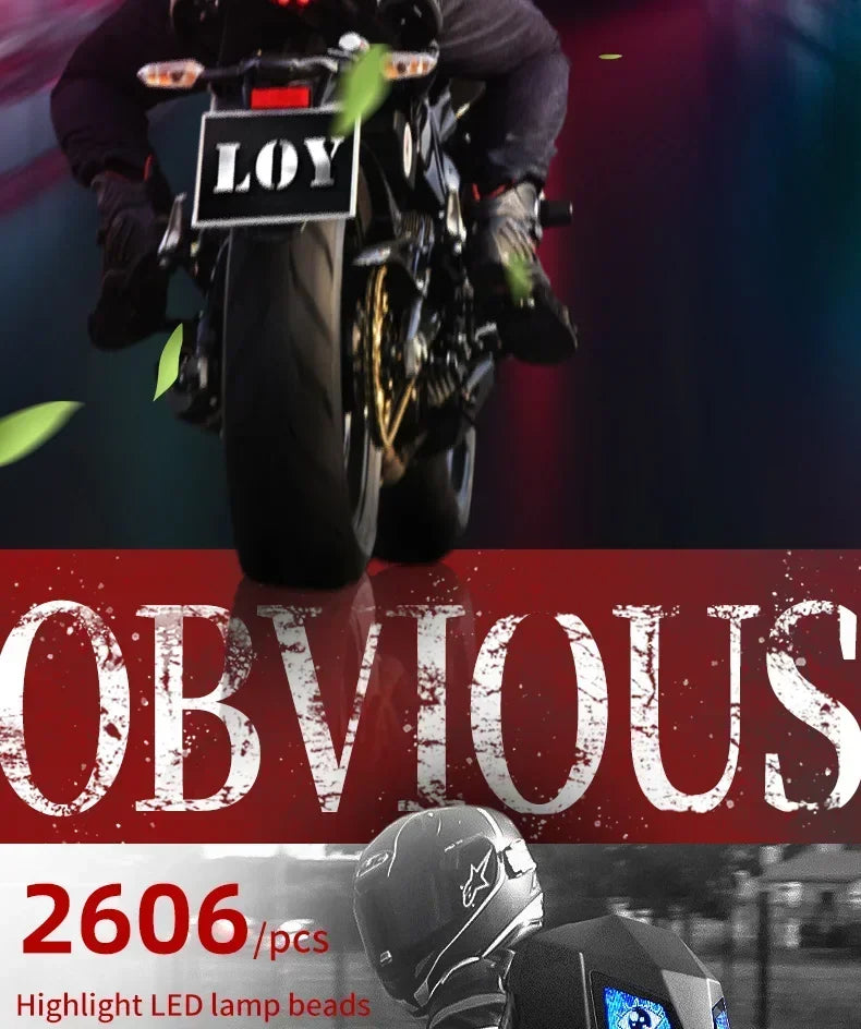 Mochila Para motocicleta Para hombre y mujer, aplicación de ojos Led, Control por Bluetooth, Editor DIY, portátil de 14 pulgadas, Mochilas Para Motocicletas, mochila F1