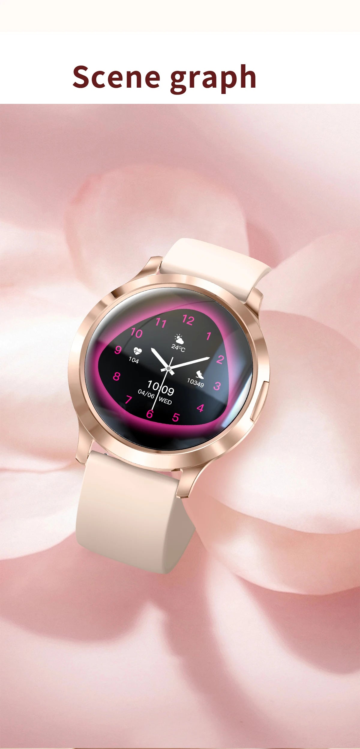 Nuevo reloj inteligente para mujer 1,32 "AMOLED pantalla completamente táctil Bluetooth llamada presión arterial IP68 impermeable NFC 7,3mm pulsera ultrafina