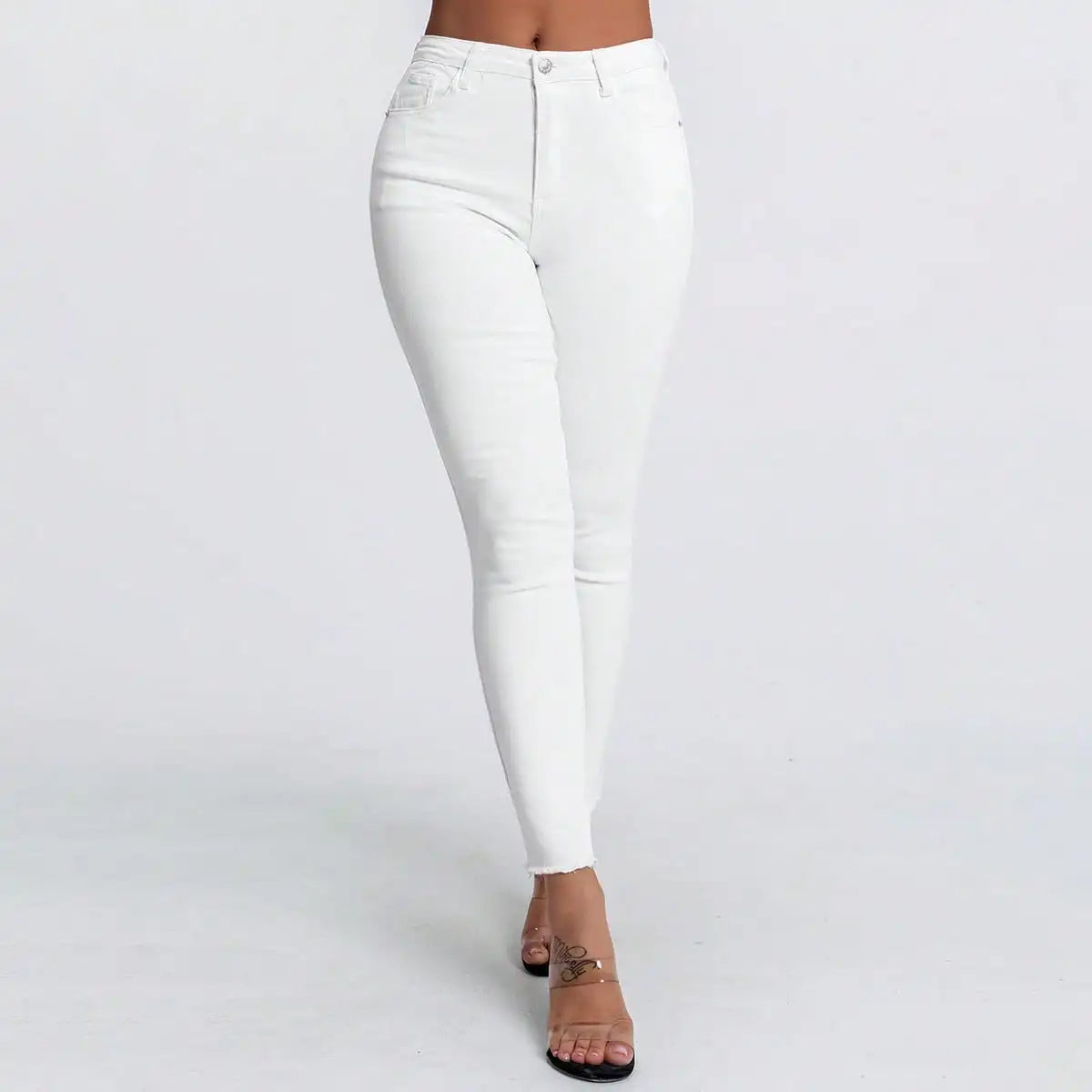 Women's High Waisted Slim Fit Jeans, Stretchy Skinny Denim Jeans, Stylish Casual Wear, Perfect for Daily Use