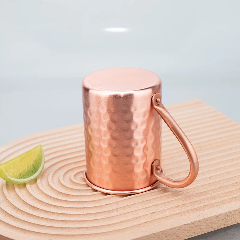 Nuevas tazas 100% cobre puro, tazas Moscow Mule de cobre puro sólido, tazas de cóctel de 400 ml, tazas para cerveza, leche y otras bebidas.