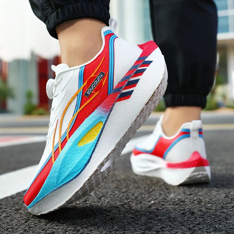 Zapatillas para Correr Profesionales con Placa de Carbono para Fitness, Maratón, Deportivas Ligeras para Hombre, Cómodas y Antideslizantes para Mujer
