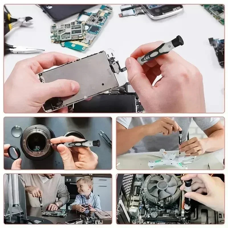 Juego de destornilladores electrónicos 115 en 1, herramientas de destornillador de precisión, destornillador de tuercas, herramientas de reparación magnética profesional, reparación de portátiles