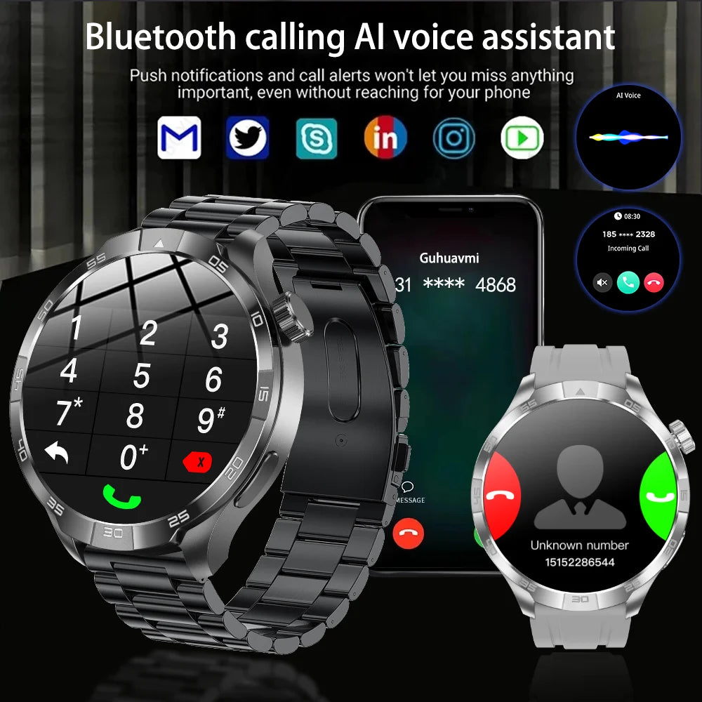 Smartwatch Deportivo con GPS y Brújula – AMOLED 1.85", NFC, IP68, Bluetooth 5.3, 14 Días de Batería