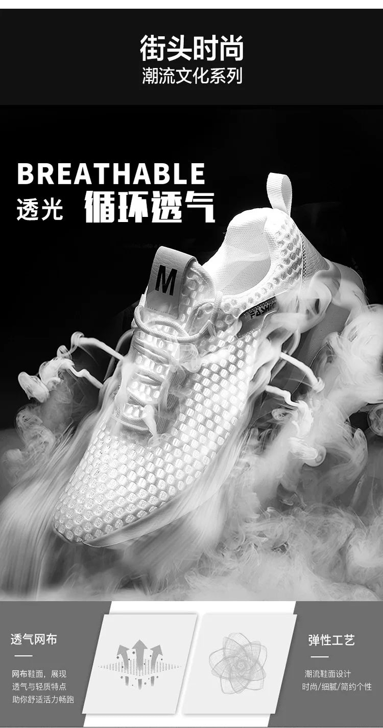 Zapatillas de Verano 2026 para Hombre, Mocasines Transpirables de Malla, Zapatos Casuales Cómodos para Caminar, Zapatillas Deportivas para Correr